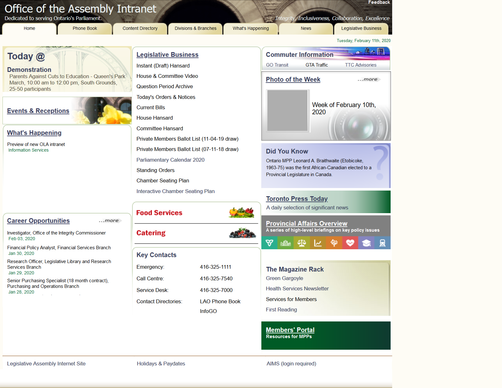 the original intranet