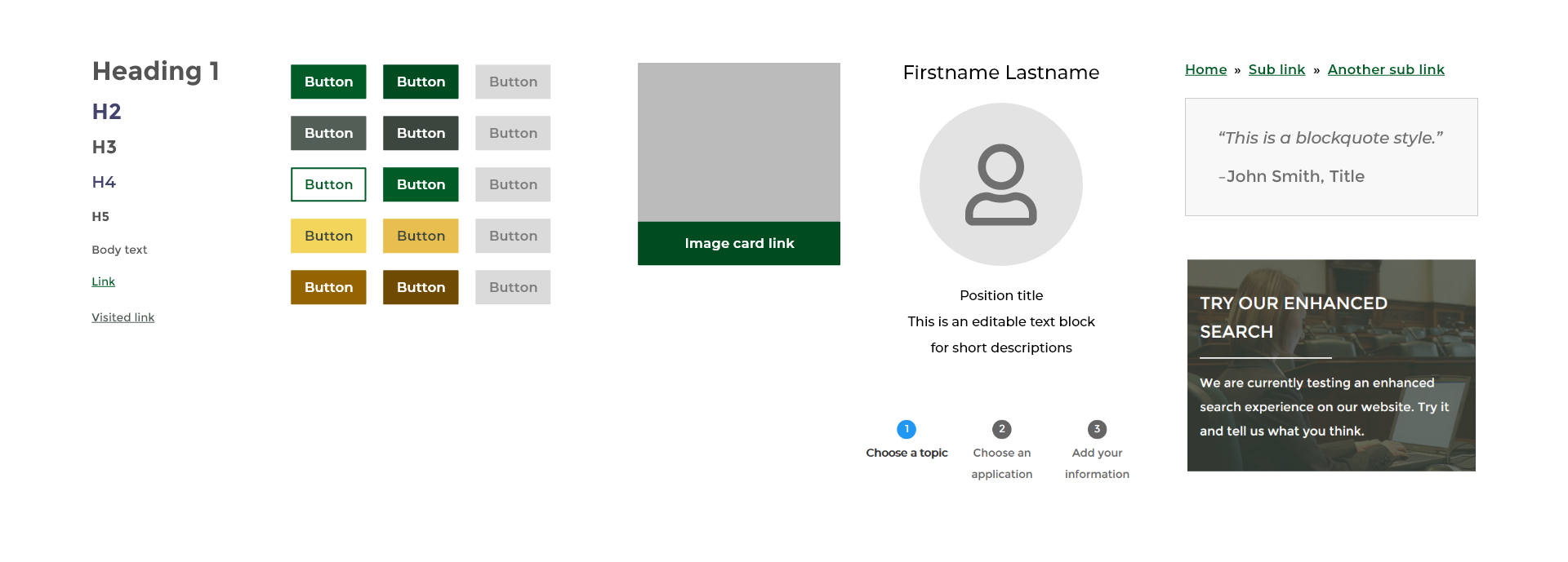 Pattern library snippet